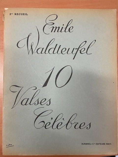 Emile Waldteufel 10 valses célèbres pour piano - 3000 partitions, livres et vinyles d'occasion en vente sur notre site internet gastonmusicclub.fr Gaston Music Store