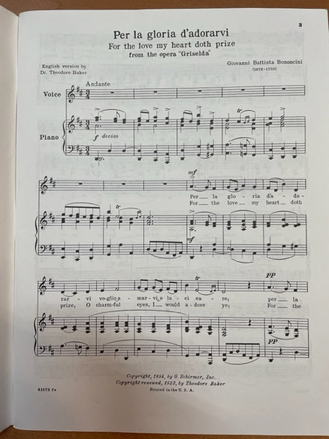 24 Italian Songs and Arias Voix Grave Sans le CD