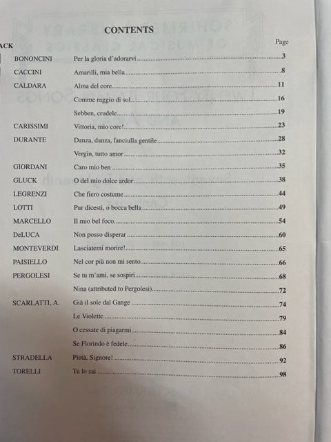 24 Italian Songs and Arias Voix Grave Sans le CD
