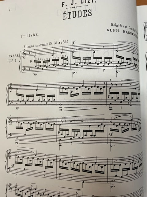 F.J Dizi 48 études pour la harpe 1 er livre-3000 partitions, livres et vinyles d'occasion en vente sur notre site internet gastonmusicclub.fr Gaston Music Store