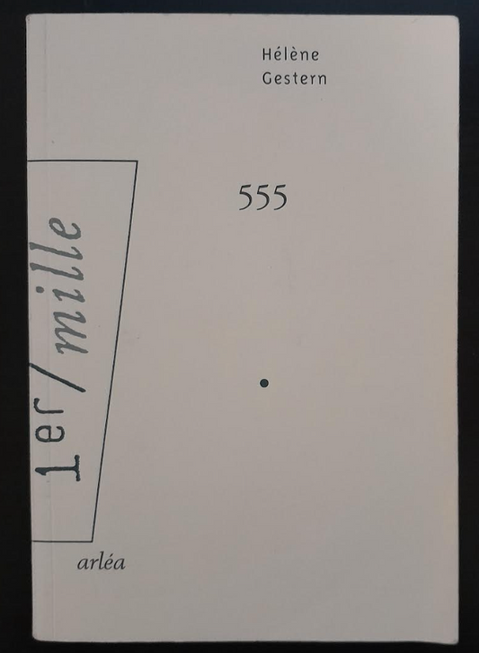555 - roman livre d'Hélène Gestern