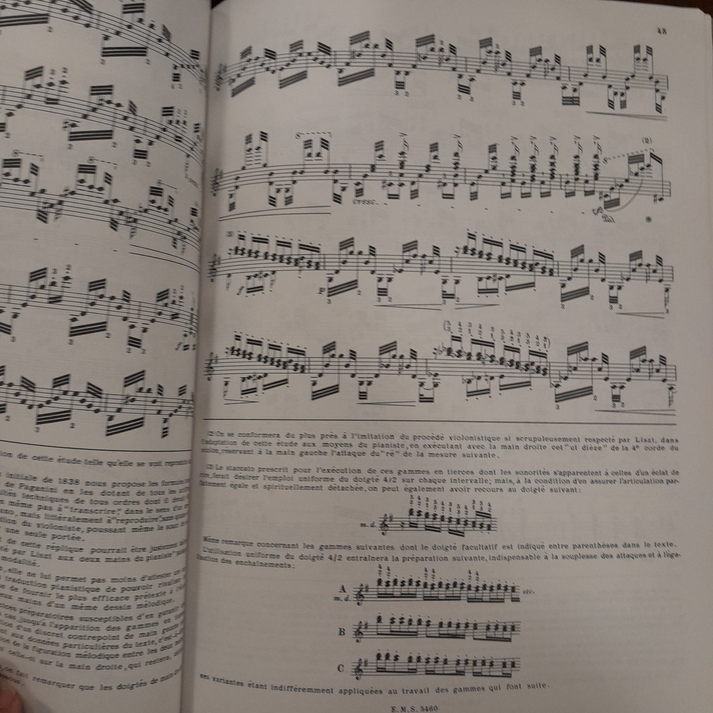 Franz Liszt 6 études d'après Paganini - édition de travail partition piano-3000 partitions, livres et vinyles d'occasion en vente sur notre site internet gastonmusicclub.fr Gaston Music Store