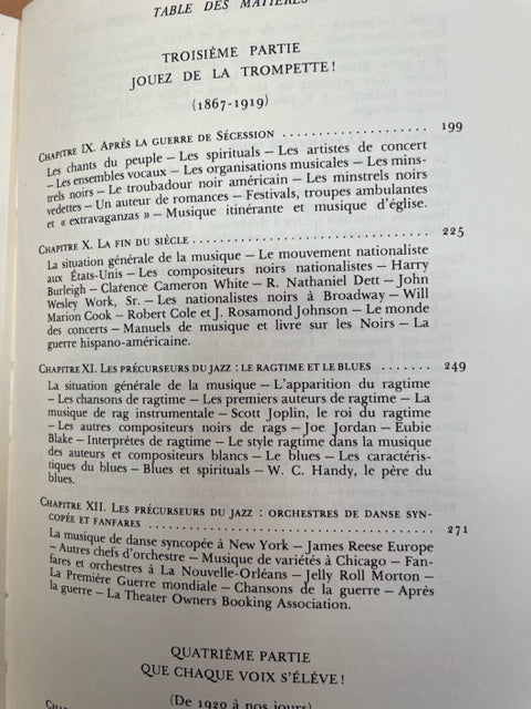 Eileen Southern Histoire de la musique noire américaine- 3000 partitions, livres et vinyles d'occasion en vente sur notre site internet gastonmusicclub.fr Gaston Music Store