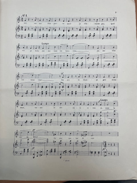 Johann Strauss Aimer, boire et chanter opus 333-3000 partitions, livres et vinyles d'occasion en vente sur notre site internet gastonmusicclub.fr Gaston Music Store