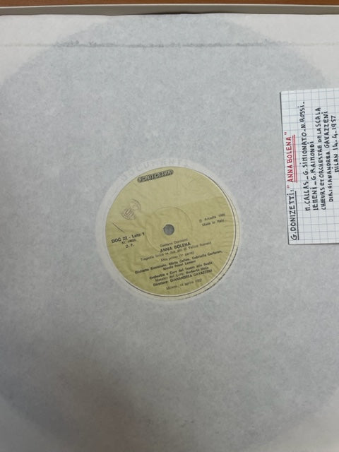 Vinyle Gaetano Donizetti Anna Bolena - M.Callas - G.Simionato - G.Raimondi- 3000 partitions, livres et vinyles d'occasion en vente sur notre site internet gastonmusicclub.fr Gaston Music Store