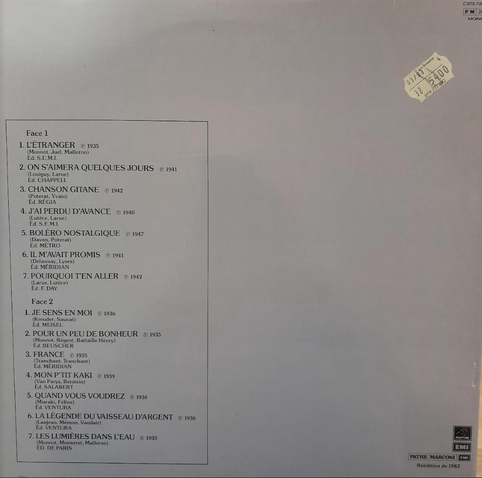 Vinyle 33 tours Annette Lajon-3000 partitions, livres et vinyles d'occasion en vente sur notre site internet gastonmusicclub.fr Gaston Music Store