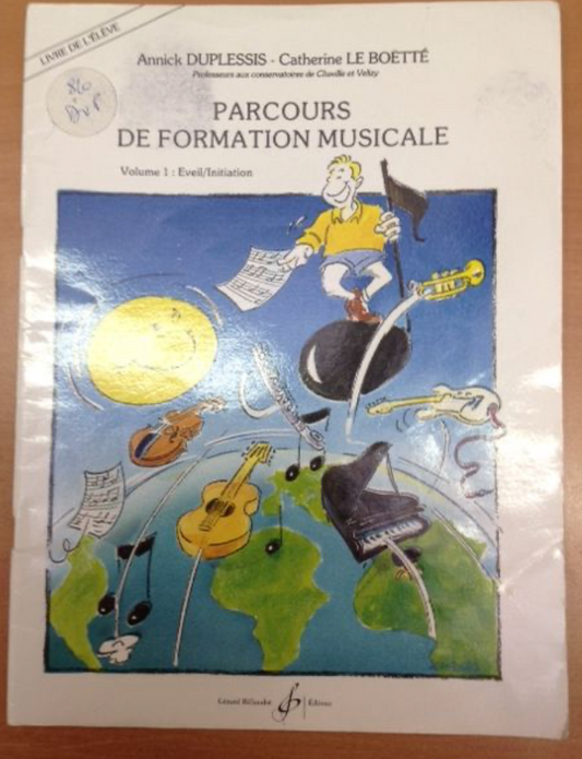 Annick Duplessis Parcours de formation musicale volume 1 Eveil - Initiation livre de l'élève-3000 partitions, livres et vinyles d'occasion en vente sur notre site internet gastonmusicclub.fr Gaston Music Stor