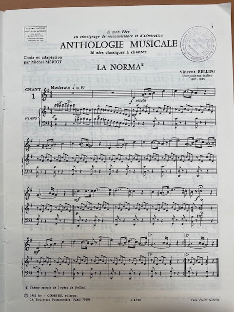 Michel Meriot Anthologie Musicale Volume 2-3000 partitions, livres et vinyles d'occasion en vente sur notre site internet gastonmusicclub.fr Gaston Music Store
