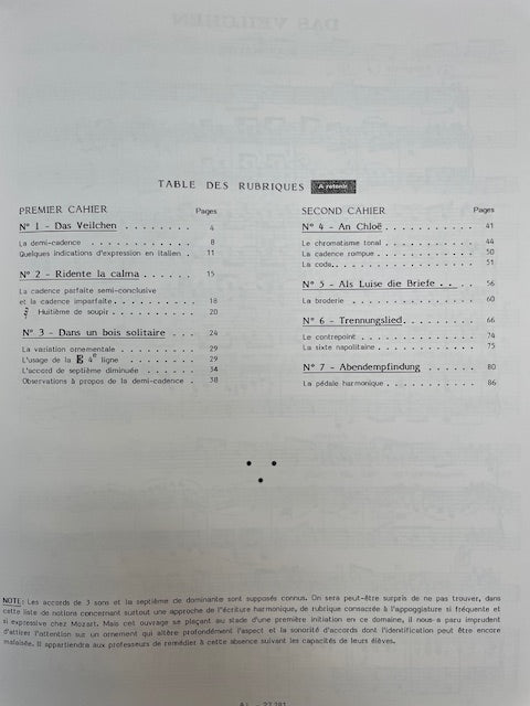 Michelle Odile Gillot Apprendre et comprendre en chantant Mozart en 2 cahiers Volume 2-3000 partitions, livres et vinyles d'occasion en vente sur notre site internet gastonmusicclub.fr Gaston Music Store