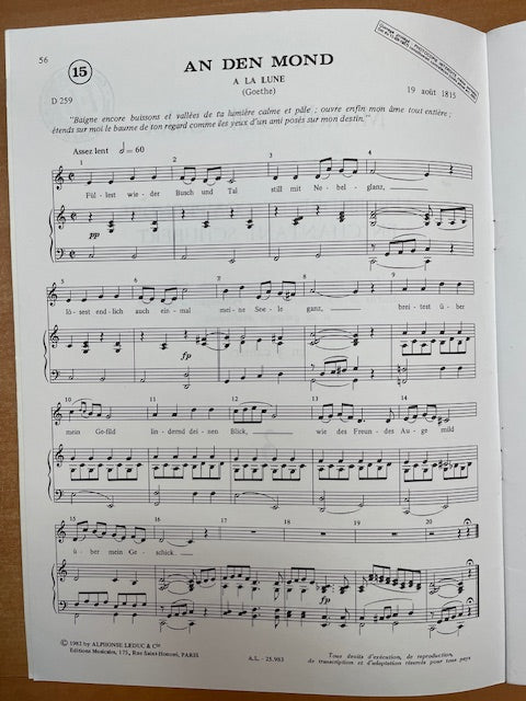 Michelle-Odile Gillot Apprendre et comprendre en chantant Schubert en 3 cahiers volume 3-3000 partitions, livres et vinyles d'occasion en vente sur notre site internet gastonmusicclub.fr Gaston Music Store