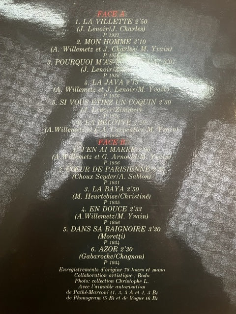 Vinyle Arletty ses plus grands succès-3000 partitions, livres et vinyles d'occasion en vente sur notre site internet gastonmusicclub.fr Gaston Music Store