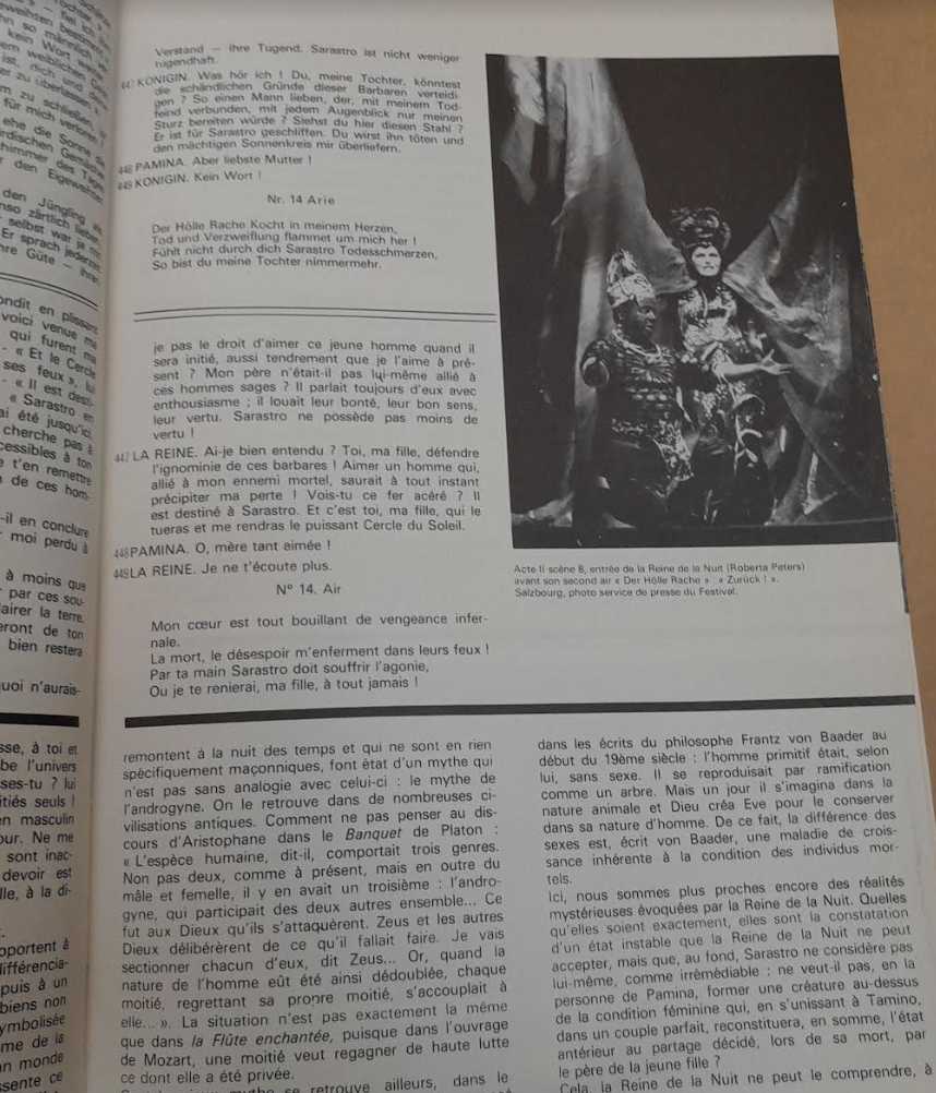 revue "Avant-Scène" Opéra n°1: La flûte enchantée de Mozart