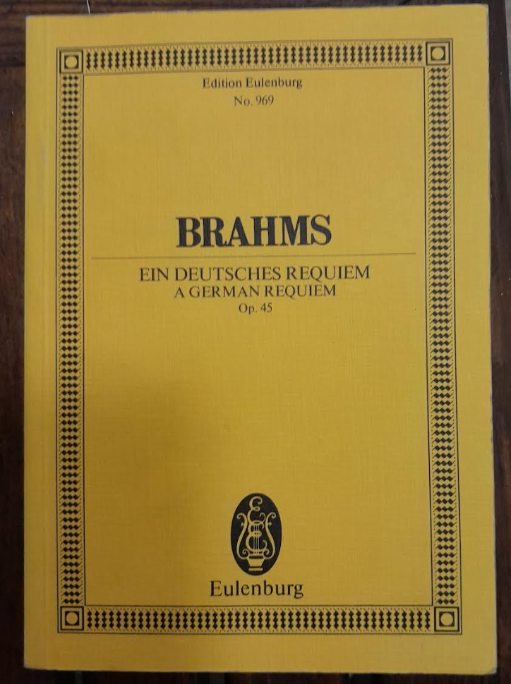 Brahms Johannes Ein deutsches Requiem op.45, partition de poche- 3000 partitions, livres et vinyles d'occasion en vente sur notre site internet gastonmusicclub.fr Gaston Music Store