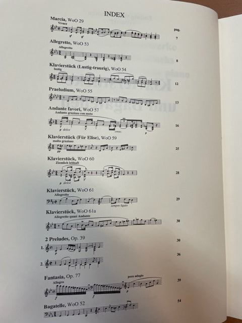 Beethoven Klavierstücke und Bagatellen - 3000 partitions, livres et vinyles d'occasion en vente sur notre site internet gastonmusicclub.fr Gaston Music Store