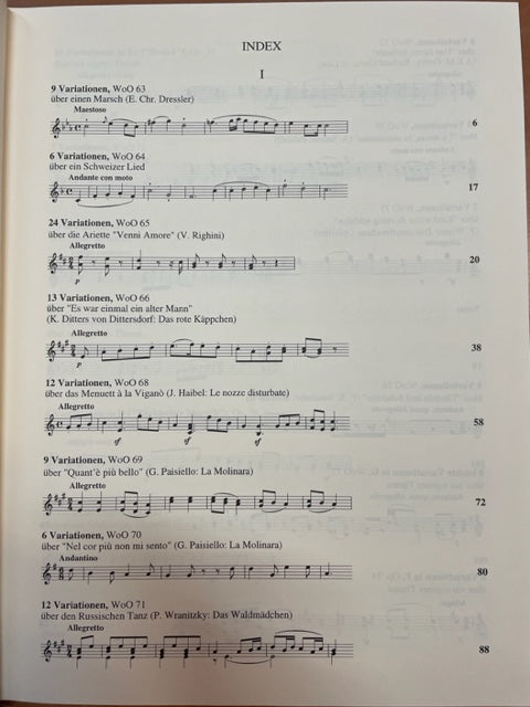 Beethoven Variationen volume I partition piano- 3000 partitions, livres et vinyles d'occasion en vente sur notre site internet gastonmusicclub.fr Gaston Music Store