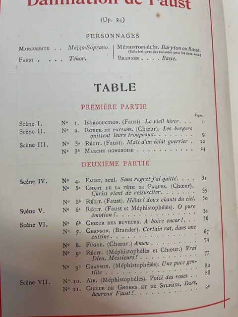 Hector Berlioz La damnation de Faust réduction piano chant - 3000 partitions, livres et vinyles d'occasion en vente sur notre site internet gastonmusicclub.fr Gaston Music Store