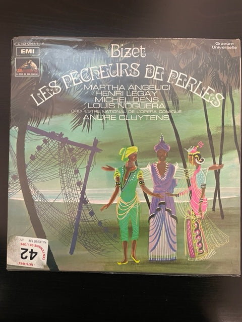 Vinyle Bizet Les pêcheurs de perles direction André Cluytens