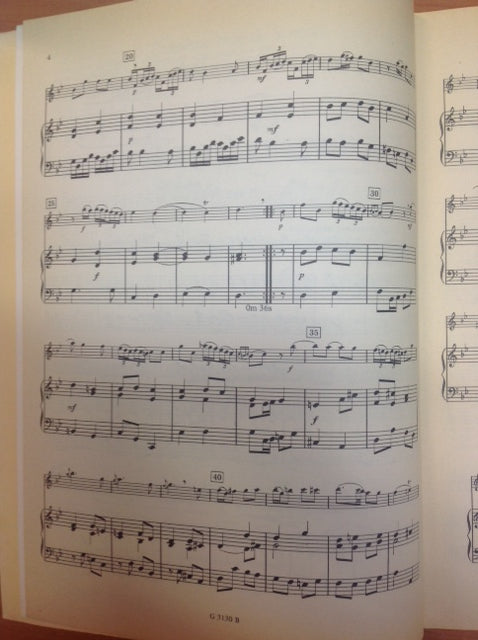 Michel Blavet 3e livre de sonates opus 3 pour Flûte traversière et piano