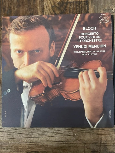 Vinyle Bloch Ernest Concerto pour violon et orchestre- 3000 partitions, livres et vinyles d'occasion en vente sur notre site internet gastonmusicclub.fr Gaston Music Store
