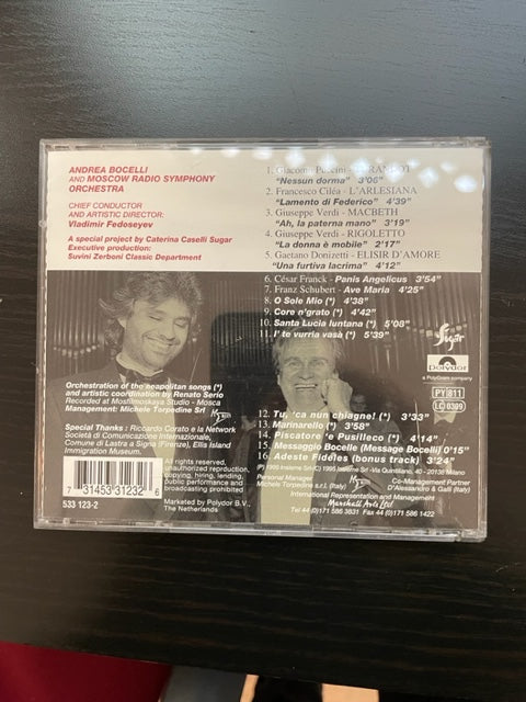 CD Andrea Boccelli Viaggio Italiano-3000 partitions, livres et vinyles d'occasion en vente sur notre site internet gastonmusicclub.fr Gaston Music Store