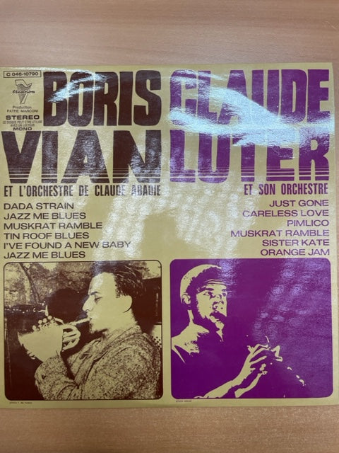 Vinyle Boris Vian et Claude Luter Le temps de la Rose rouge