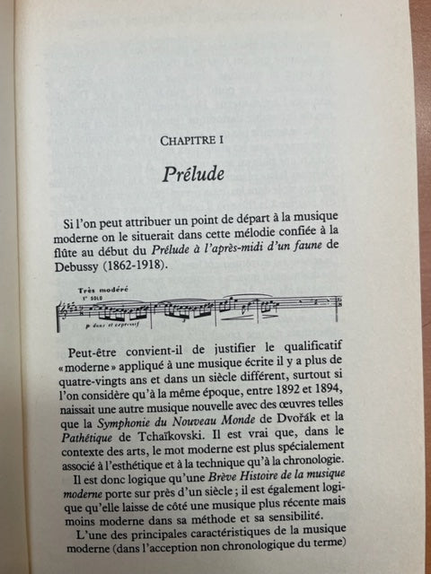 Paul Griffiths Brève histoire de la musique moderne de Debussy à Boulez-3000 partitions, livres et vinyles d'occasion en vente sur notre site internet gastonmusicclub.fr Gaston Music Store