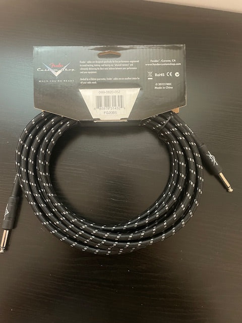 Cable 6 mètres Black Tweed Fender Custom Shop Performance Series Guitar Bass Instrument-3000 partitions, livres et vinyles d'occasion en vente sur notre site internet gastonmusicclub.fr Gaston Music Store