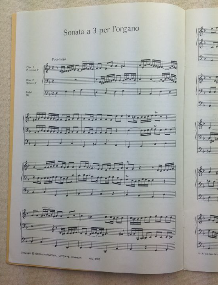 Johann Gottlieb Janitsch Sonata a 3 per l'organo partition pour orgue