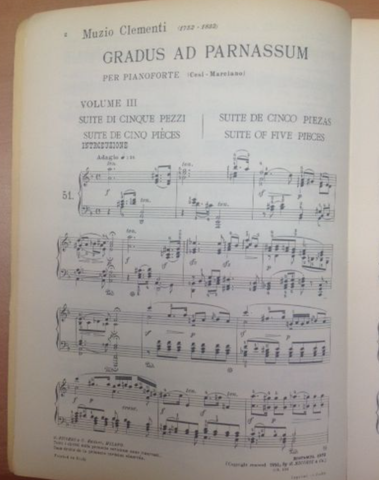 Clementi : Gradus ad Parnassum per pianoforte volume 3