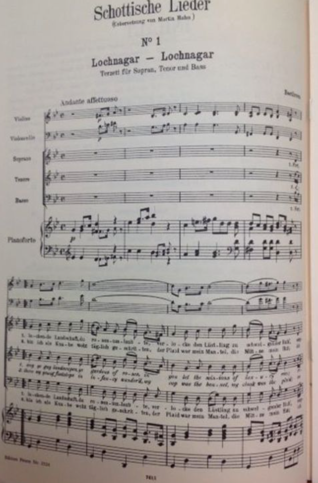 Beethoven Schottische Lieder (Trios, duos et voix solo) partition pour voix et piano