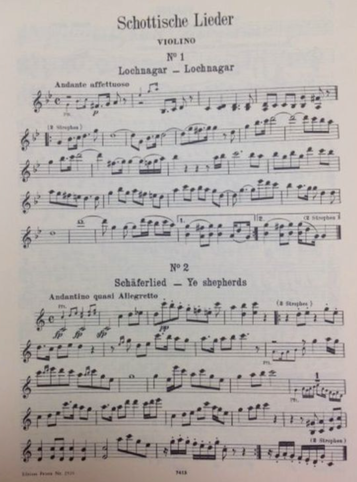Beethoven Schottische Lieder (Trios, duos et voix solo) partition pour voix et piano