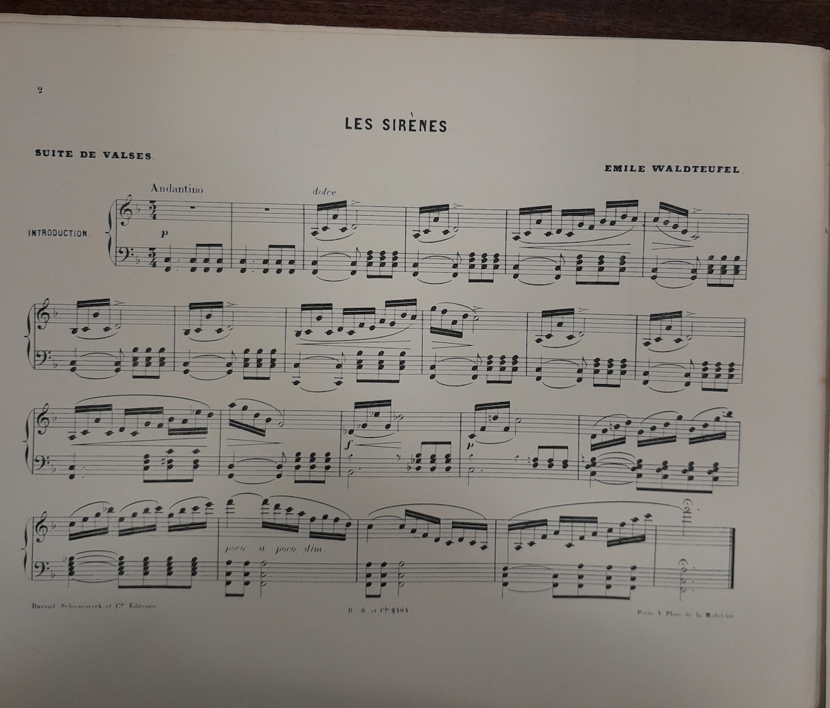 Emile Waldteufel Les sirènes, suite de valses partition pour piano à 4 mains- 3000 partitions, livres et vinyles d'occasion en vente sur notre site internet gastonmusicclub.fr Gaston Music Store