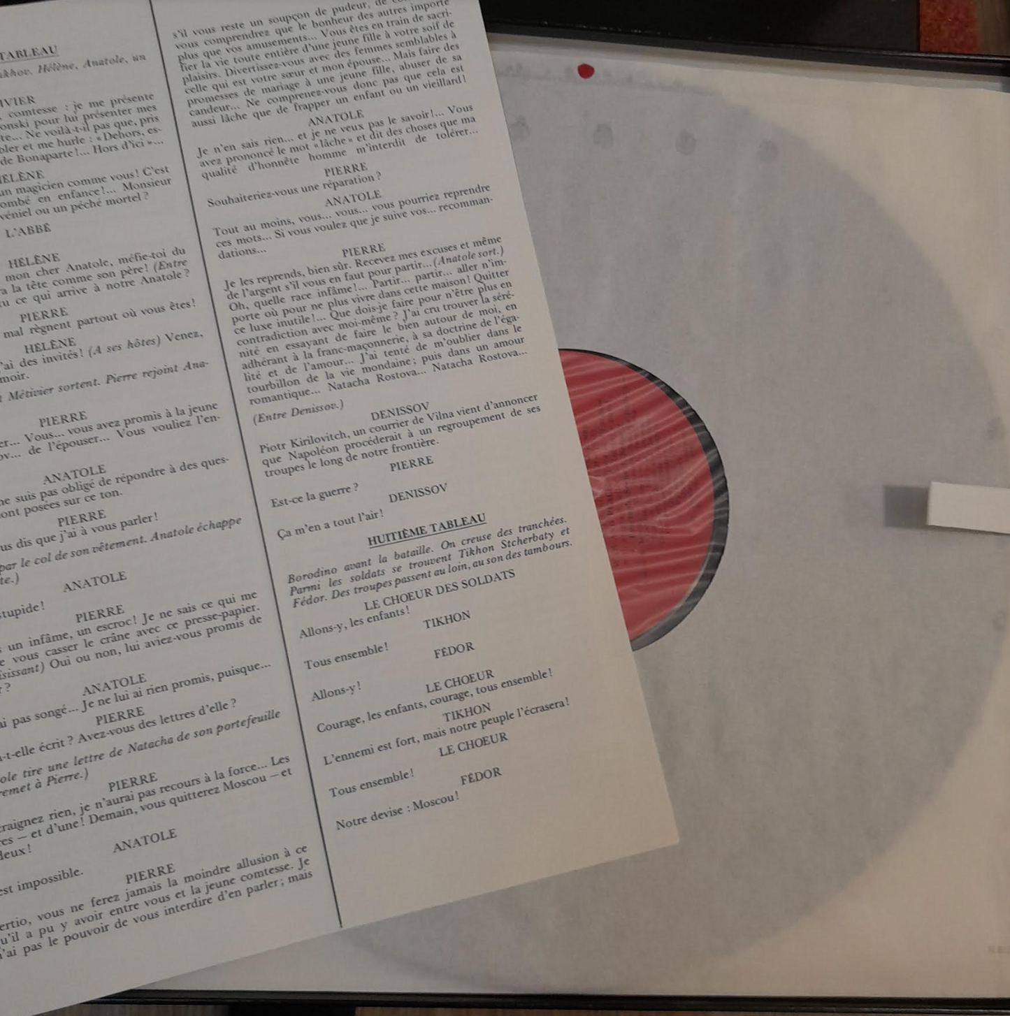 Vinyle Prokofiev Serge Guerre et Paix, opéra en 13 tableaux (4 disques + livret)