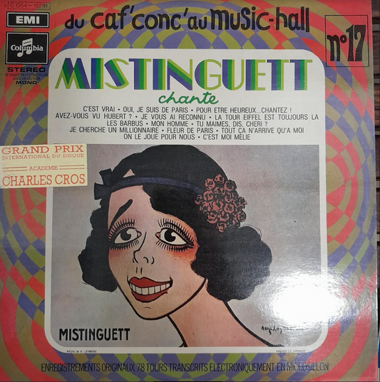 Vinyle Mistinguett Du Caf'conc' au Music-Hall n°17: Mistinguett chante- 3000 partitions, livres et vinyles d'occasion  en vente sur notre site internet gastonmusicclub.fr Gaston Music Store