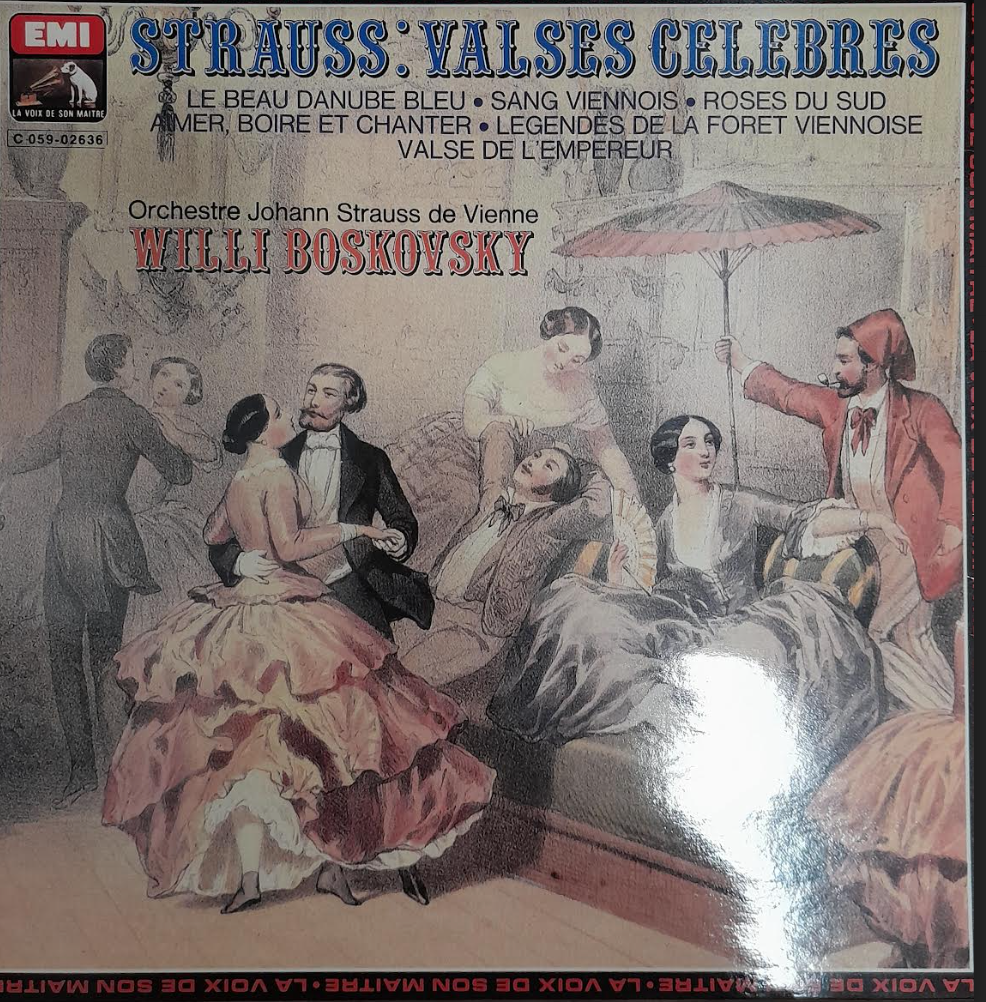 Vinyle Johann Strauss Valses célèbres direction Willi Boskovsky - 3000 partitions, livres et vinyles d'occasion en vente sur notre site internet gastonmusicclub.fr Gaston Music Store