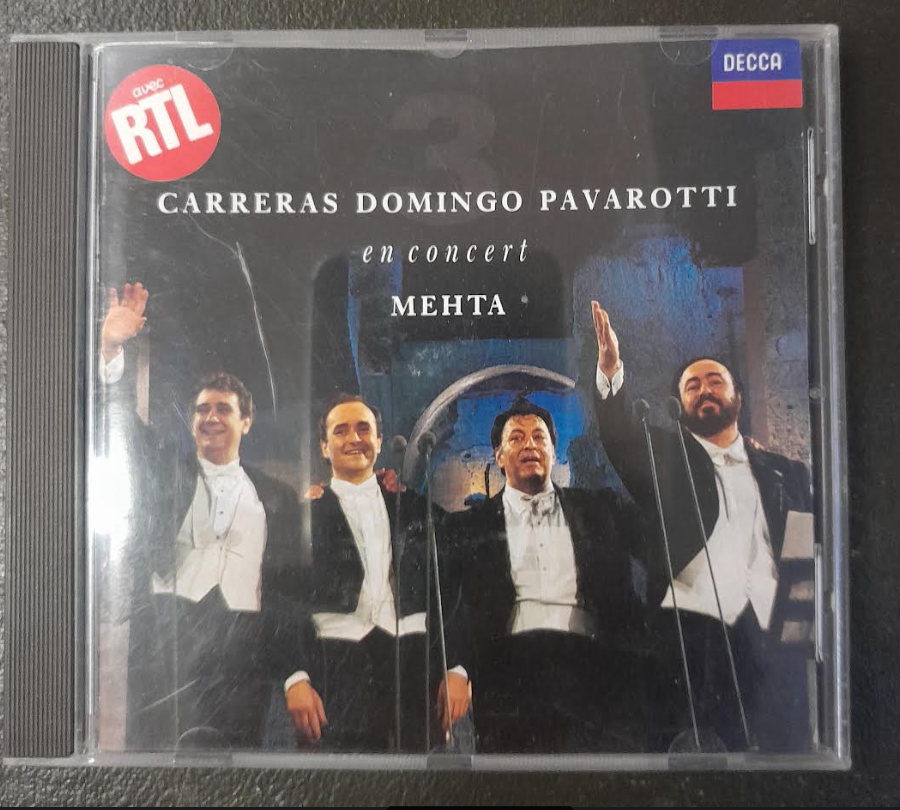 CD Carreras - Domingo - Pavarotti en concert-3000 partitions, livres et vinyles d'occasion en vente sur notre site internet gastonmusicclub.fr Gaston Music Store