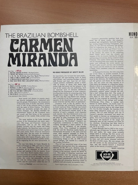 Vinyle Carmen Miranda, the brazilian Bombshell