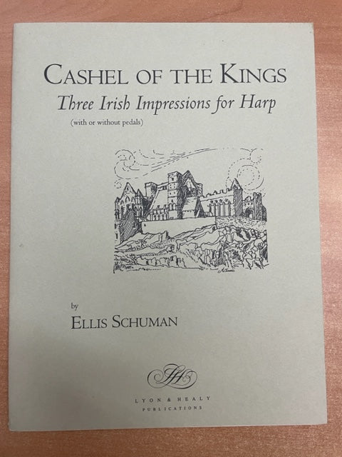 Ellis Schuman Cashel of the Kings - 3 Irish impressions for harp (with ou without pedals)- 3000 partitions, livres et vinyles d'occasion en vente sur notre site internet gastonmusicclub.fr Gaston Music Store