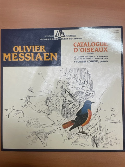 Vinyle Olivier Messiaen Catalogue d'oiseaux, extraits - Yvonne Loriod, piano