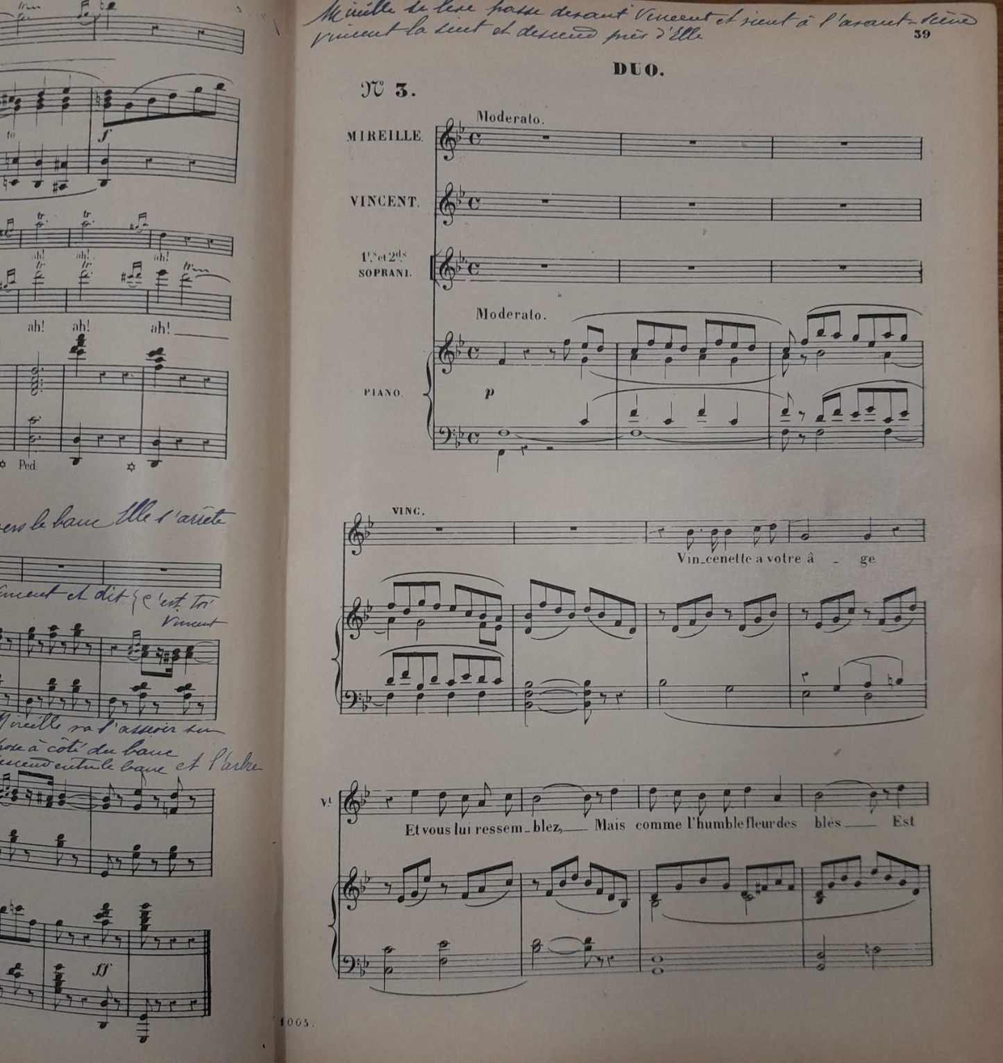 Charles Gounod Mireille, opéra (version en 5 actes) réduction piano voix