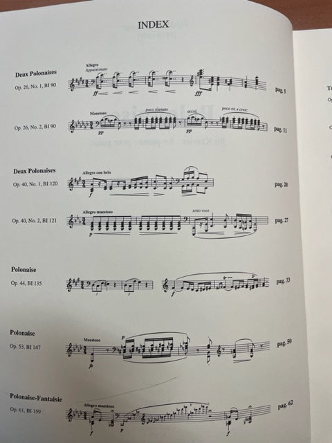 Frédéric Chopin Polonaises partition piano- 3000 partitions, livres et vinyles d'occasion en vente sur notre site internet gastonmusicclub.fr Gaston Music Store