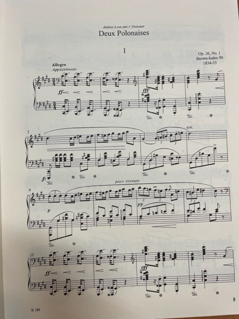 Frédéric Chopin Polonaises partition piano- 3000 partitions, livres et vinyles d'occasion en vente sur notre site internet gastonmusicclub.fr Gaston Music Store