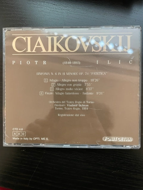 CD Piotr Tchaïkovsky Symphonie n° 6 Pathétique opus 74-3000 partitions, livres et vinyles d'occasion en vente sur notre site internet gastonmusicclub.fr Gaston Music Store