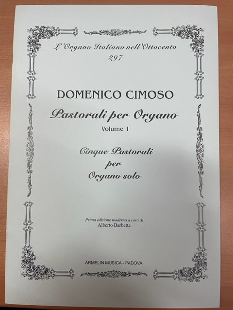 Domenico Cimoso Pastorali per organo volume 1- 3000 partitions, livres et vinyles d'occasion en vente sur notre site internet gastonmusicclub.fr Gaston Music Store