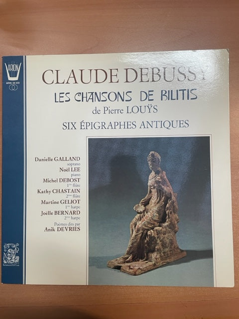 Claude Debussy Les chansons de Bilitis de Pierre Louÿs, 6 épigraphes antiques- 3000 partitions, livres et vinyles d'occasion en vente sur notre site internet gastonmusicclub.fr Gaston Music Store