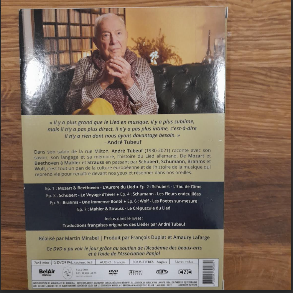 Coffret 2 DVD Le lied, histoire d'un voyage