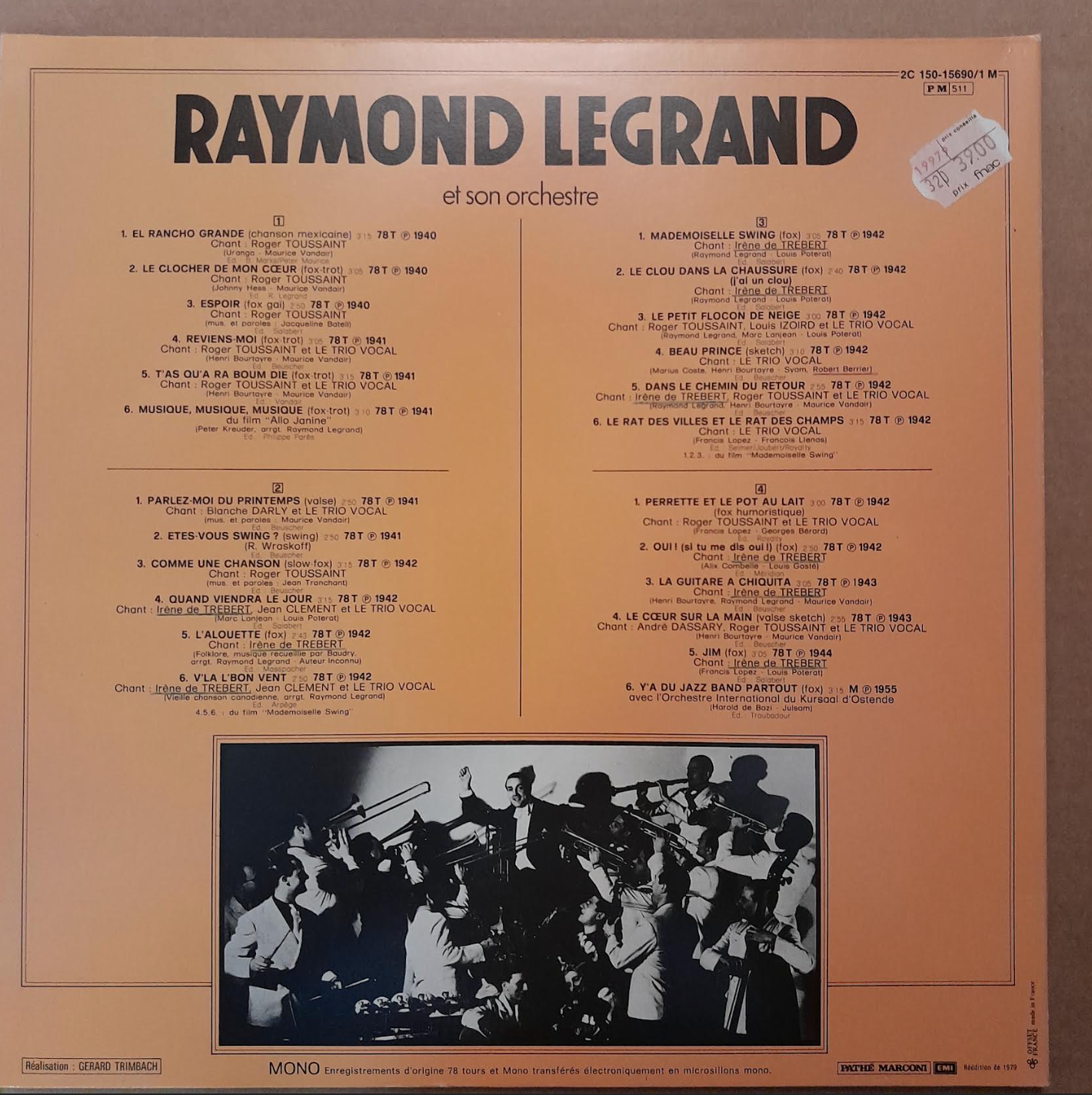 Coffret 2 Vinyles 33 tours Raymond Legrand et son orchestre