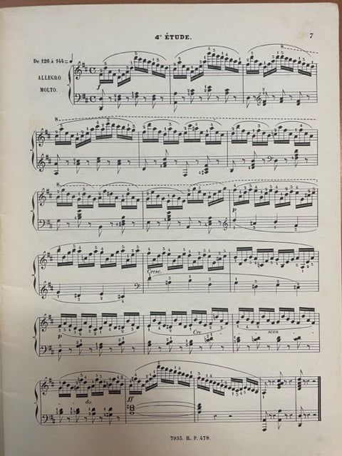 Czerny Petite vélocité opus 636 partition piano- 3000 partitions, livres et vinyles d'occasion en vente sur notre site internet gastonmusicclub.fr Gaston Music Store