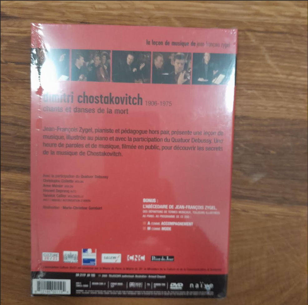 DVD La leçon de musique de Jean-François Zygel : Chostakovitch
