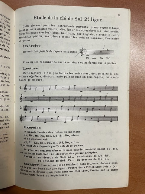 Dandelot Georges Manuel pratique pour l'étude des clés de Sol, Fa et Ut
